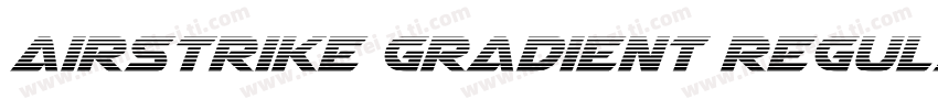 Airstrike Gradient Regular字体转换